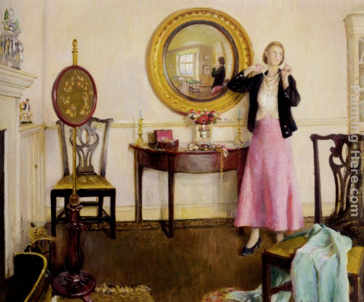 The Favourite Necklace painting - Harold Harvey The Favourite Necklace art painting